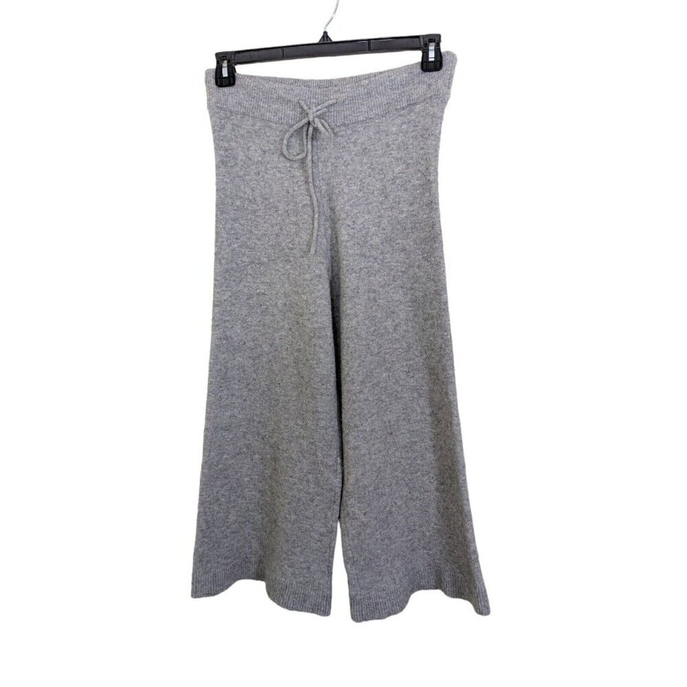 Womens Size Medium Plush Boucle Lounge Pants Gray Soft Cozy Drawstring Leisure